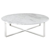 Rosa White Marble Occasional Tables