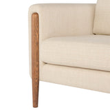 Steen Sand Fabric Living Room Collection with Walnut Legs