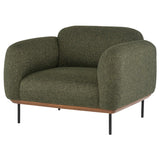 Benson Hunter Green Tweed Fabric Living Room Collection