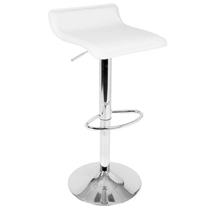 Alessia Backless Adjustable Barstool in 4 Color Options
