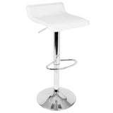 Alessia Backless Adjustable Barstool in 4 Color Options