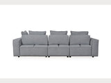 Josie Gray Modular Power Reclining Sectional with Adjustable Backs