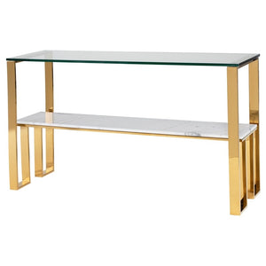 Tierra Glass and Marble Coffee Table