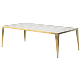 Mink Rectangular Marble Coffee Table in 3 Color Options