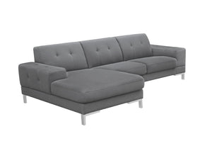 Ford Modern Grey Fabric Sectional