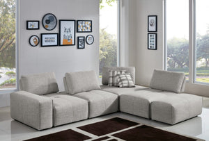 Plato Modular Fabric Sectional with Moveable Backrests