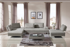 Bailey Modern Fabric Sectional with Coffee Table Set