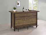 Rustic Oak Bar Unit