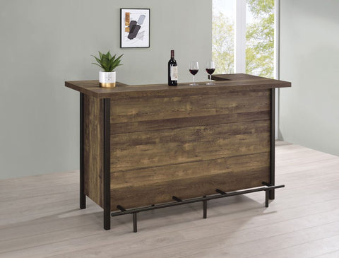 Rustic Oak Bar Unit