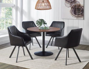 Carlos Round Walnut Dining Room Collection