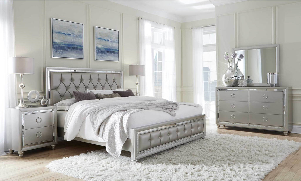 Oscar Silver Contemporary Bedroom Collection